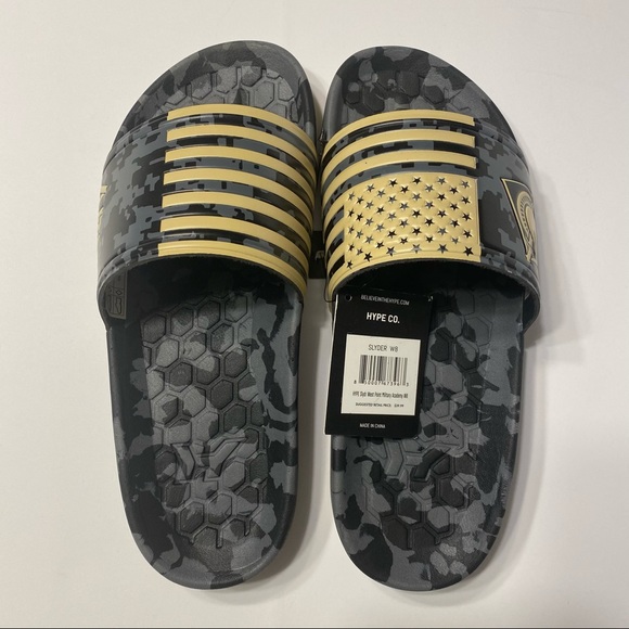 NWT US Army Slides Sandals Military Flag Stars - Picture 5 of 5